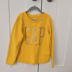 GAP Kids Mustard Sweatshirt with Gold Logo
